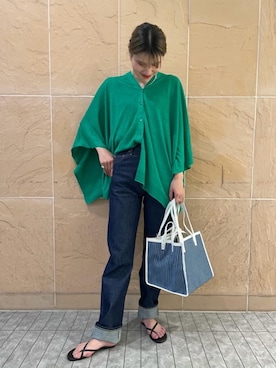 「UNITED ARROWS（ユナイテッドアローズ）のアイテム（タンクトップ）」を使った、Hikaru Hoshibaさん（レディース・169cm）の春コーディネート