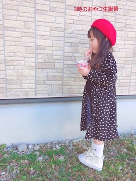 uranさん（キッズ・100cm）の冬コーディネート