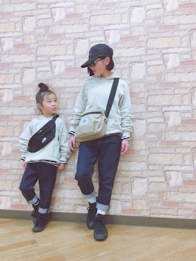 uranさん（キッズ・100cm）の冬コーディネート