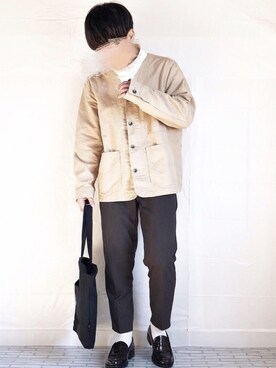 「アイテム（ブルゾン）」を使った、kumaさん（メンズ・168cm・10代）の冬コーディネート