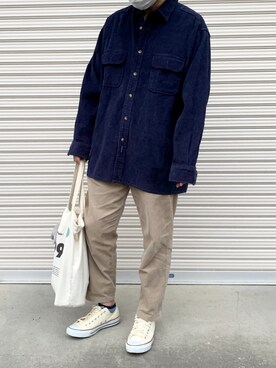 「ラブアンドピース2020」｜「アイテム（その他アウター）」を使った、koyoさん（メンズ・175cm）の秋コーディネート