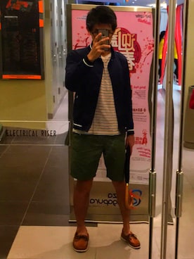 「雨の日」｜「アイテム（ブルゾン）」を使った、astyleさん（メンズ・174cm）の冬コーディネート