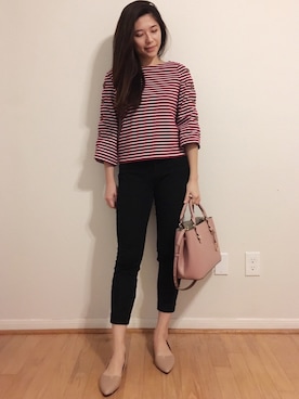 「Ralph Lauren」｜「アイテム（スラックス）」を使った、Pattyさん（レディース・165cm）の秋コーディネート