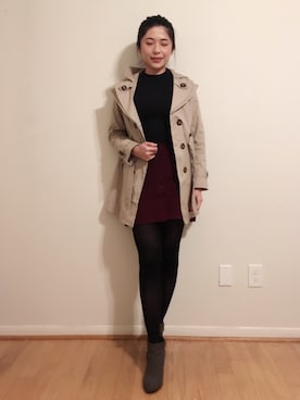 「skirt」｜「アイテム（その他アウター）」を使った、Pattyさん（レディース・165cm）の秋コーディネート