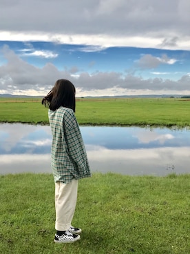 「여행」｜왕어진さん（レディース・160cm）の秋コーディネート