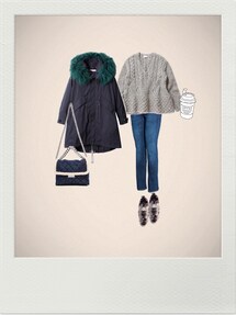 1月末限定出品*IENA×NaokoTsuji アランテントライン プルオーバー IENA（イエナ）の「IENA×Naoko Tsuji アランテントライン プルオーバー