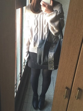 しゃもじさん（レディース・158cm）の冬コーディネート