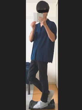 「スタンスミス」｜fauntleroy.さん（メンズ・178cm）の夏コーディネート