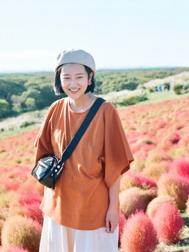 「ISABEL MARANT（イザベルマラン）のアイテム（バッグ）」を使った、larayuさん（レディース・168cm）の冬コーディネート