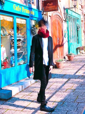 「Genri（ゲンリ）のアイテム」を使った、だいやさん（メンズ・175cm）の冬コーディネート