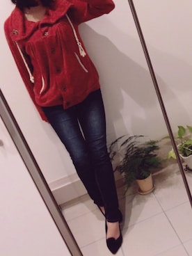 「CLOSE-UP（クローズアップ）のアイテム（トップス）」を使った、まりあさん（レディース・156cm）の秋コーディネート