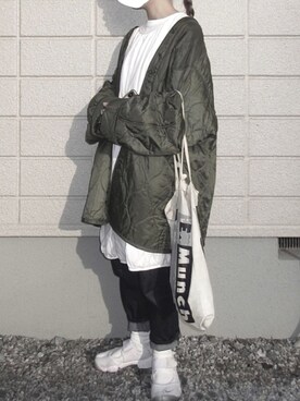 「Marc by Marc Jacobs（マークバイマークジェイコブス）のアイテム（ピアス（両耳用））」を使った、なさん（レディース・153cm）の春コーディネート