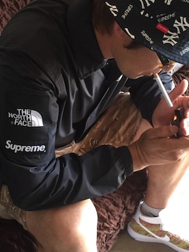 「Supreme x The North Face」｜「アイテム（ナイロンジャケット）」を使った、kenbowさん（メンズ・173cm）の冬コーディネート