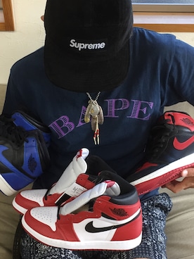 「Bape」｜「アイテム（アクセサリー）」を使った、kenbowさん（メンズ・173cm）の冬コーディネート