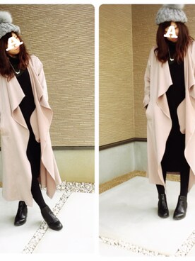 「L.D.S.（エルディーエス）のアイテム」を使った、mikuさん（レディース・154cm）の冬コーディネート