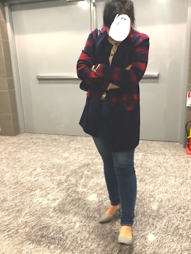 「ef-de（エフデ）のアイテム（トップス）」を使った、🇹🇩宛騁🇹🇼さん（レディース・160cm）の秋コーディネート