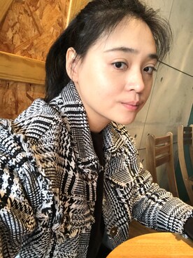 「wip（ウィップ）のアイテム（ステンカラーコート）」を使った、🇹🇩宛騁🇹🇼さん（レディース・160cm）の冬コーディネート