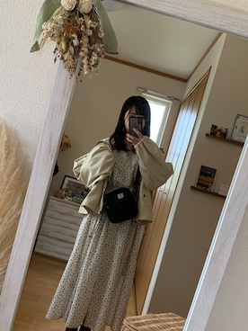 「chocomee（チョコミー）のアイテム（ジャケット/アウター）」を使った、nigaさん（レディース・156cm）の春コーディネート