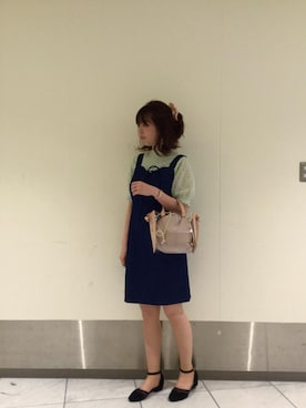 マジェスティックレゴン天王寺ミオ店スタッフさん（レディース・156cm）の春コーディネート