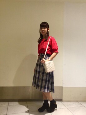 マジェスティックレゴン天王寺ミオ店スタッフさん（レディース・156cm）の春コーディネート