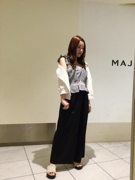 マジェスティックレゴン天王寺ミオ店スタッフさん（レディース・156cm）の春コーディネート