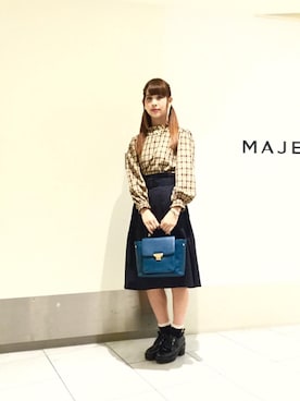 マジェスティックレゴン天王寺ミオ店スタッフさん（レディース・156cm）の夏コーディネート