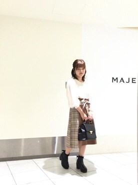 マジェスティックレゴン天王寺ミオ店スタッフさん（レディース・156cm）の秋コーディネート