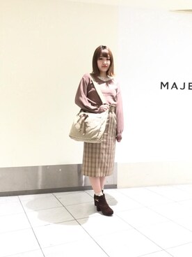 マジェスティックレゴン天王寺ミオ店スタッフさん（レディース・156cm）の秋コーディネート