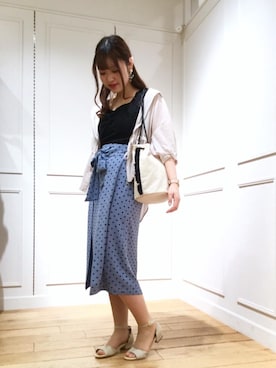 マジェスティックレゴン天王寺ミオ店スタッフさん（レディース・156cm）の春コーディネート