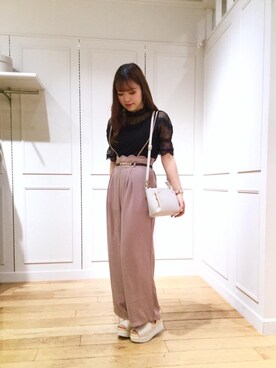 マジェスティックレゴン天王寺ミオ店スタッフさん（レディース・156cm）の春コーディネート