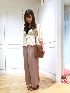 マジェスティックレゴン天王寺ミオ店スタッフさん（レディース・156cm）の夏コーディネート