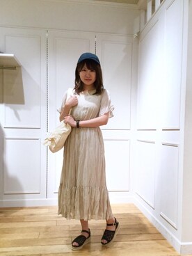 マジェスティックレゴン天王寺ミオ店スタッフさん（レディース・156cm）の夏コーディネート