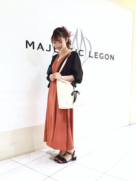 マジェスティックレゴン天王寺ミオ店スタッフさん(レディース・156cm)の夏コーディネート