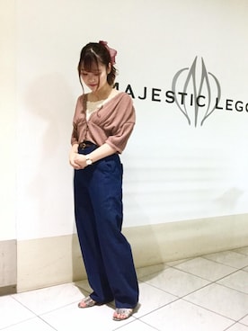 マジェスティックレゴン天王寺ミオ店スタッフさん(レディース・156cm)の夏コーディネート