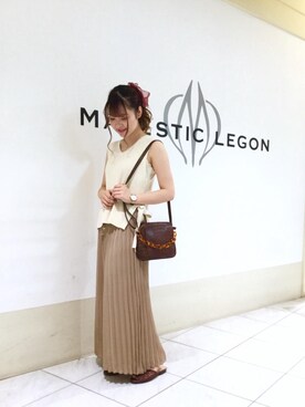 マジェスティックレゴン天王寺ミオ店スタッフさん(レディース・156cm)の夏コーディネート