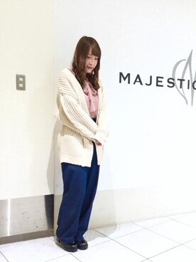 マジェスティックレゴン天王寺ミオ店スタッフさん(レディース・156cm)の夏コーディネート