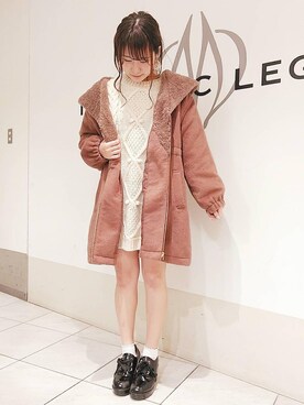 「フードコート」｜「アイテム（その他シューズ）」を使った、マジェスティックレゴン天王寺ミオ店スタッフさん（レディース・156cm）の秋コーディネート