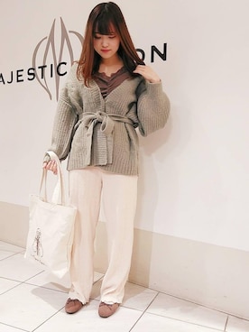 マジェスティックレゴン天王寺ミオ店スタッフさん(レディース・156cm)の秋コーディネート