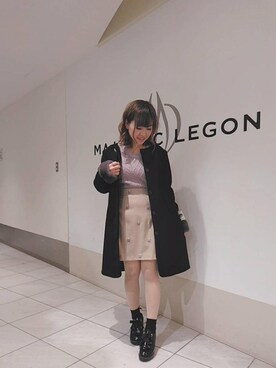 「ボリュームヒール」｜マジェスティックレゴン天王寺ミオ店スタッフさん（レディース・156cm）の冬コーディネート