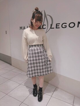 「ボリュームヒール」｜マジェスティックレゴン天王寺ミオ店スタッフさん（レディース・156cm）の冬コーディネート