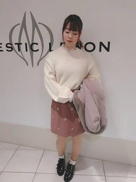 マジェスティックレゴン天王寺ミオ店スタッフさん（レディース・156cm）の冬コーディネート