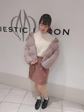 マジェスティックレゴン天王寺ミオ店スタッフさん（レディース・156cm）の冬コーディネート