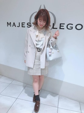 マジェスティックレゴン天王寺ミオ店スタッフさん(レディース・156cm)の春コーディネート