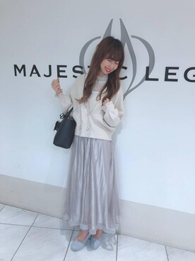 「ショッピング」｜「アイテム（パンプス）」を使った、マジェスティックレゴン天王寺ミオ店スタッフさん（レディース・156cm）の春コーディネート