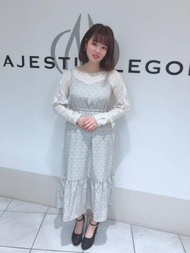 マジェスティックレゴン天王寺ミオ店スタッフさん（レディース・156cm）の春コーディネート