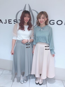 「ショッピング」｜「アイテム（その他シューズ）」を使った、マジェスティックレゴン天王寺ミオ店スタッフさん（レディース・156cm）の春コーディネート