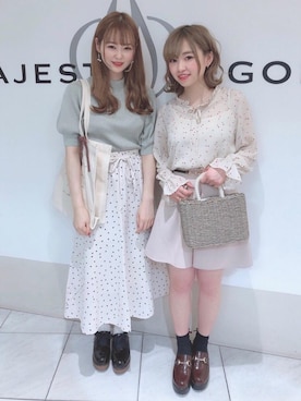 「ショーパン」｜「アイテム（その他シューズ）」を使った、マジェスティックレゴン天王寺ミオ店スタッフさん（レディース・156cm）の春コーディネート