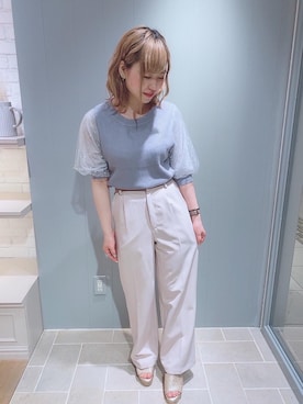 マジェスティックレゴン天王寺ミオ店スタッフさん（レディース・156cm）の春コーディネート