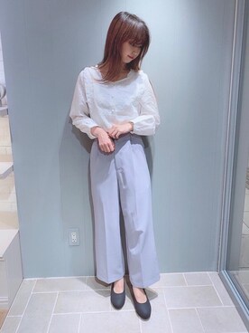 マジェスティックレゴン天王寺ミオ店スタッフさん（レディース・156cm）の春コーディネート