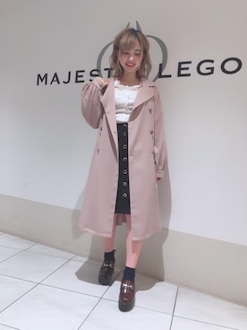 マジェスティックレゴン天王寺ミオ店スタッフさん（レディース・156cm）の春コーディネート